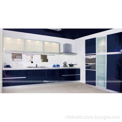 Kitchen Cabinet High Gloss Factory Cheap Kitchen Cabinet PVC Kitchen Cabinets